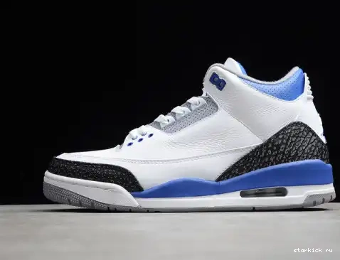 CT8532-145 RETRO CT8532-145 WHITE BLUE AIR 3 JORDAN 0602